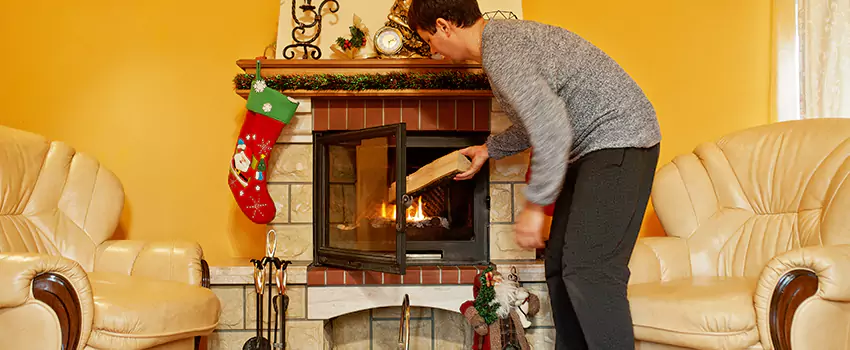 Rusted Metal Fireplace Restoration in Orchards, Washington